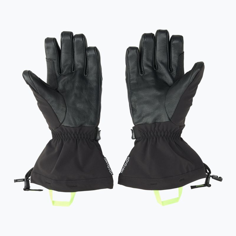 Guanti da sci da uomo ORTOVOX Merino Mountain nero raven 2
