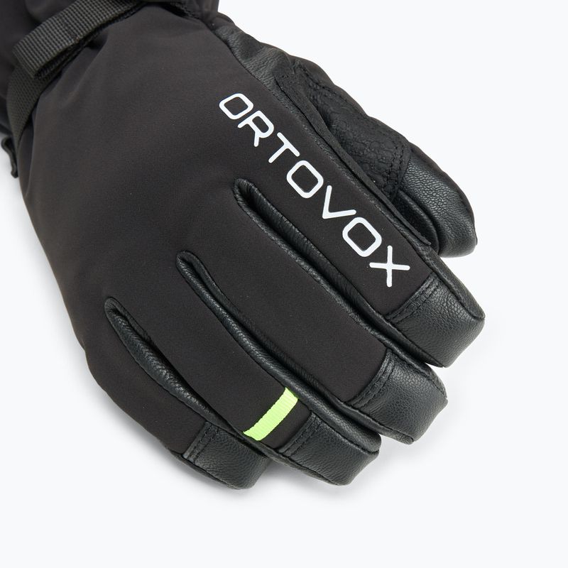 Guanti da sci da uomo ORTOVOX Merino Mountain nero raven 4