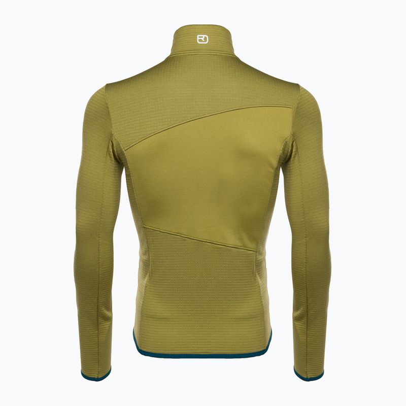 Felpa uomo ORTOVOX Fleece Grid sweet alison trekking 2