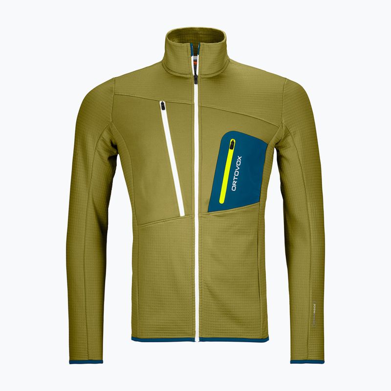 Felpa uomo ORTOVOX Fleece Grid sweet alison trekking 5
