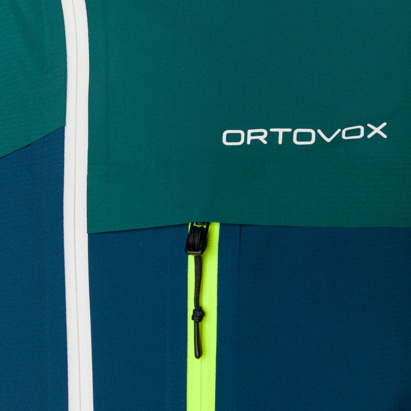 Giacca antipioggia da uomo ORTOVOX 2.5L Civetta blu petrolio 3