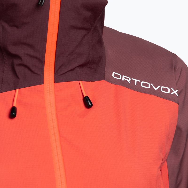 Giacca da pioggia da donna ORTOVOX Westalpen 3L Corallo chiaro 3