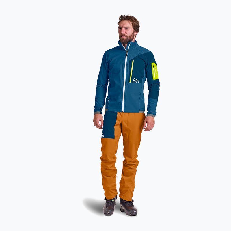 Giacca softshell da uomo ORTOVOX Berrino blu montagna 2