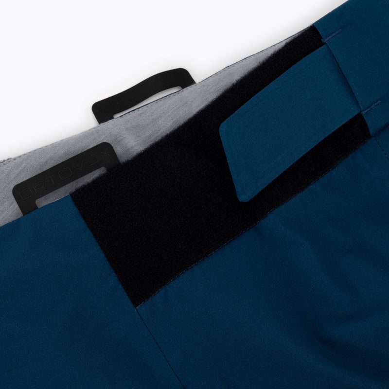 Pantaloni da sci da donna ORTOVOX 3L Ortler blu petrolio 6