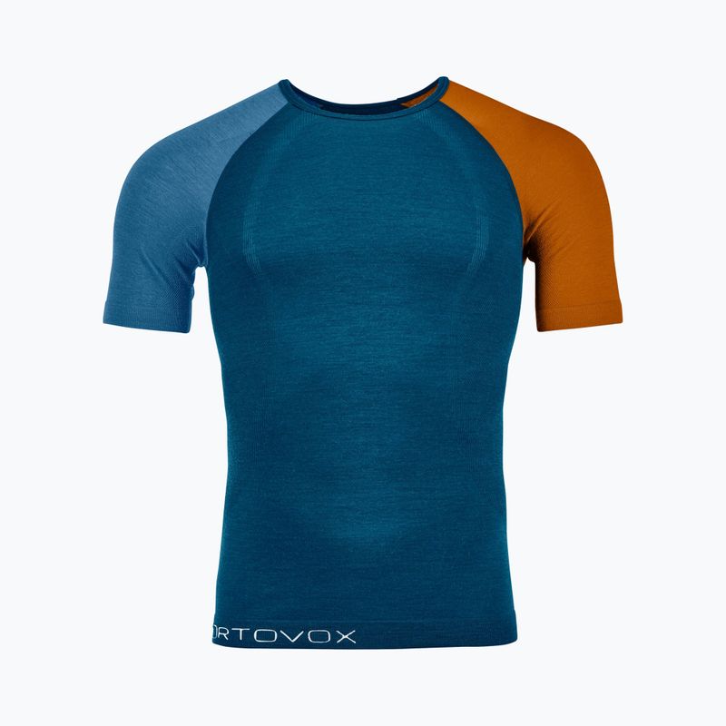 T-shirt termica ORTOVOX 120 Comp Light da uomo blu petrolio 3