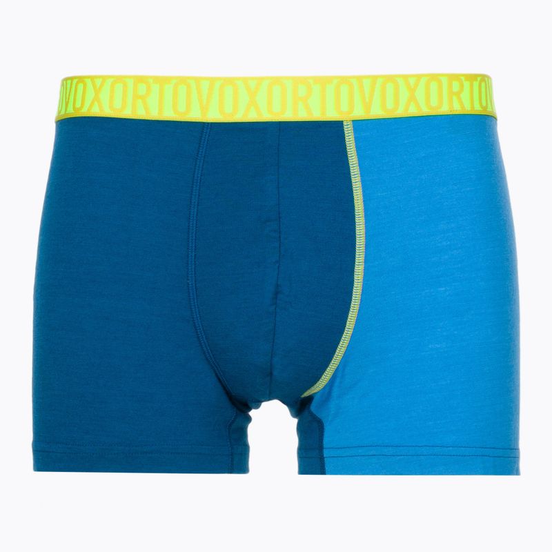 Boxer termici da uomo ORTOVOX 150 Essential Trunks blu petrolio