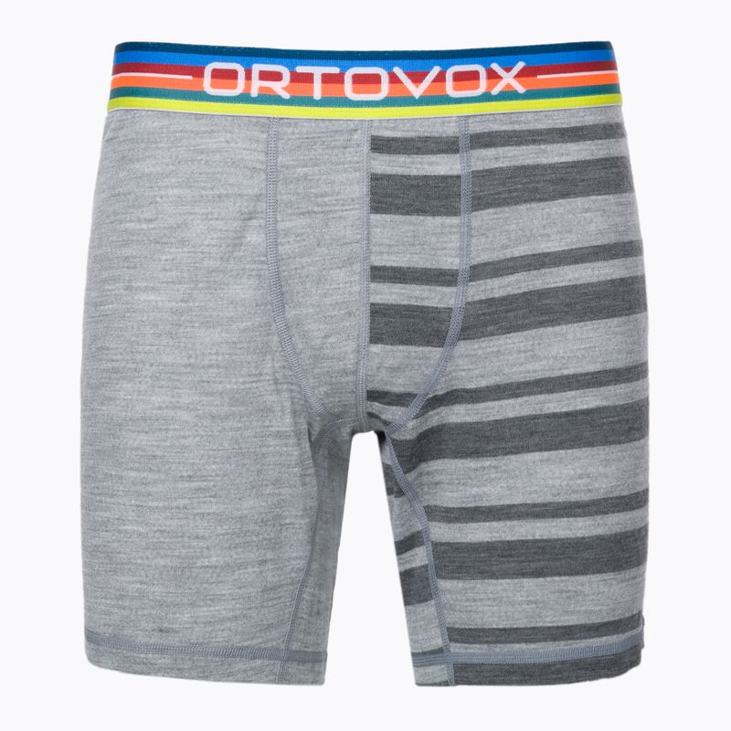 Boxer termici da uomo ORTOVOX 185 Rock'N'Wool misto grigio