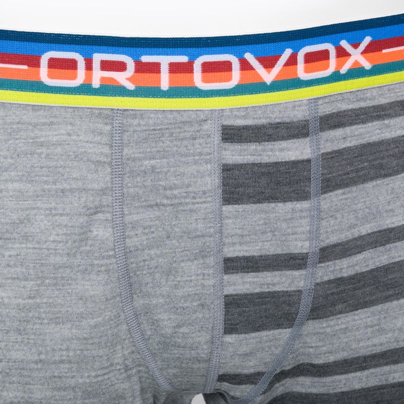 Boxer termici da uomo ORTOVOX 185 Rock'N'Wool misto grigio 3