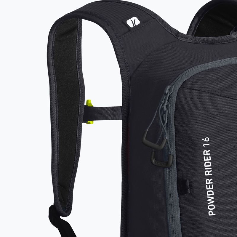 ORTOVOX Powder Rider 16 l nero zaino da sci raven 6