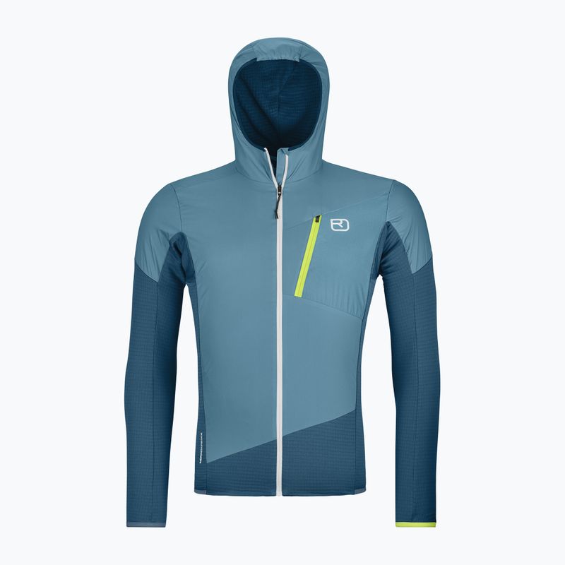 Giacca da trekking da uomo ORTOVOX Ladiz Hybrid blu petrolio 6