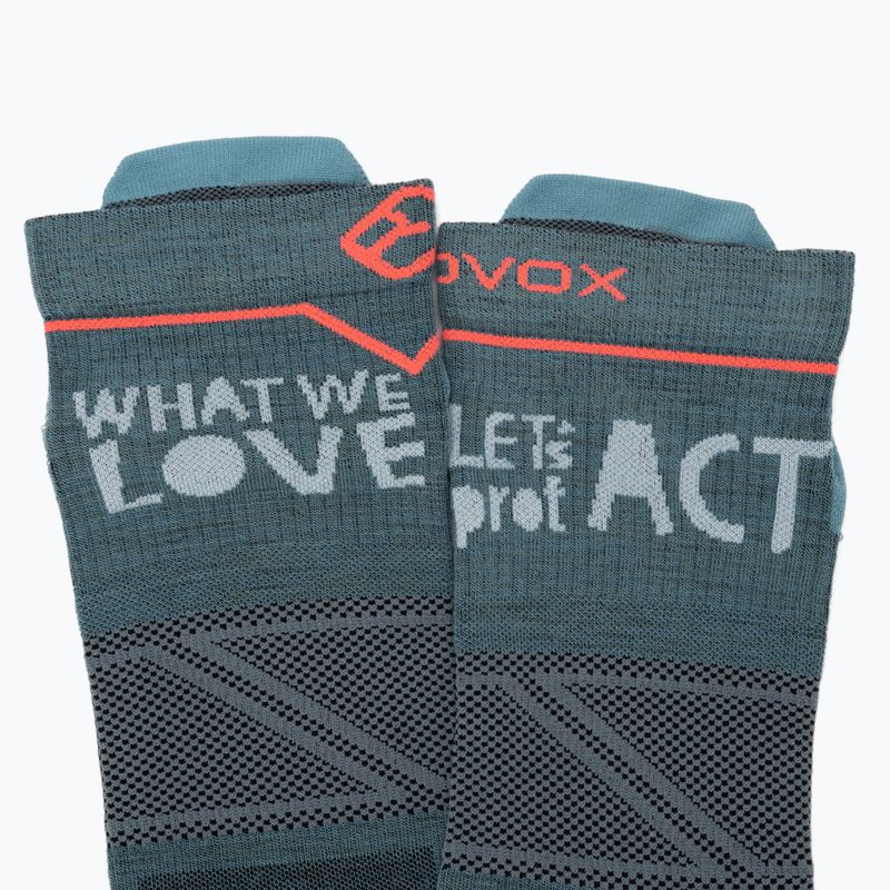 Calze da trekking da donna ORTOVOX Alpine Light Low grigio artico 4