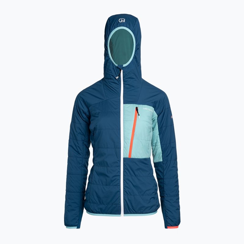 Giacca ibrida da donna ORTOVOX Swisswool Piz Duan blu petrolio