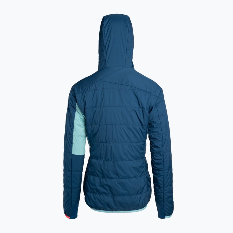 Giacca ibrida da donna ORTOVOX Swisswool Piz Duan blu petrolio 2
