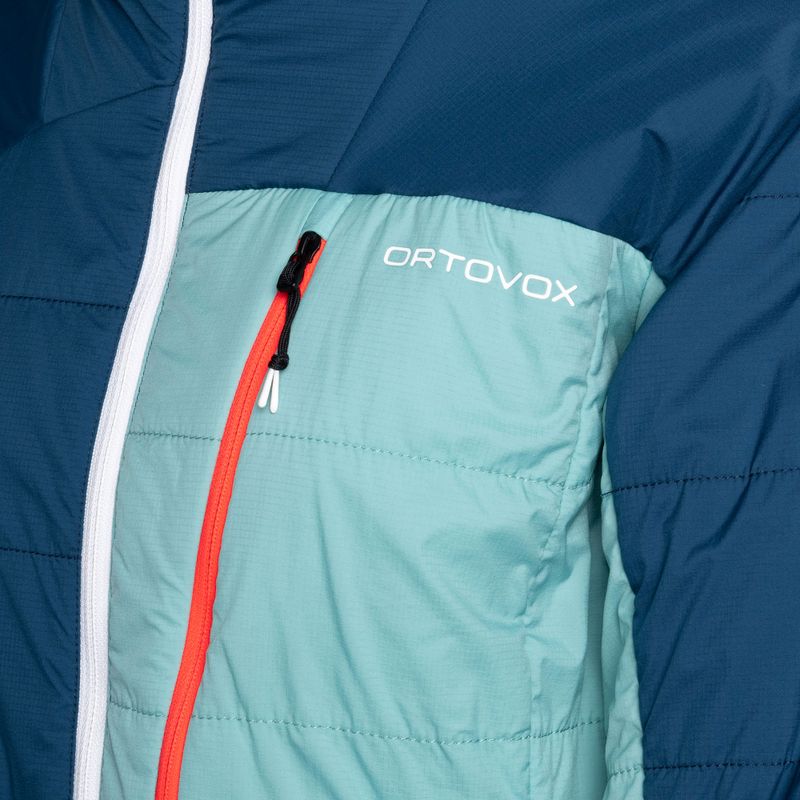 Giacca ibrida da donna ORTOVOX Swisswool Piz Duan blu petrolio 3