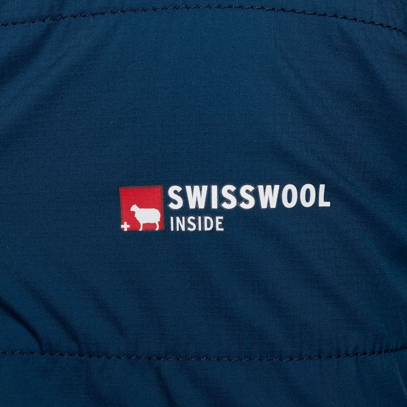 Giacca ibrida da donna ORTOVOX Swisswool Piz Duan blu petrolio 4