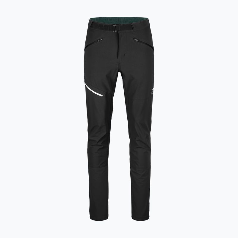 Pantaloni softshell da uomo ORTOVOX Brenta nero corvino 6