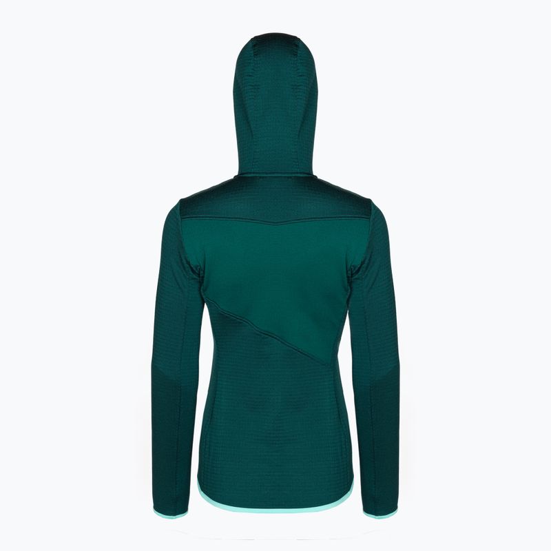 Giacca da trekking da donna ORTOVOX Fleece Grid Hoody dark pacific 2