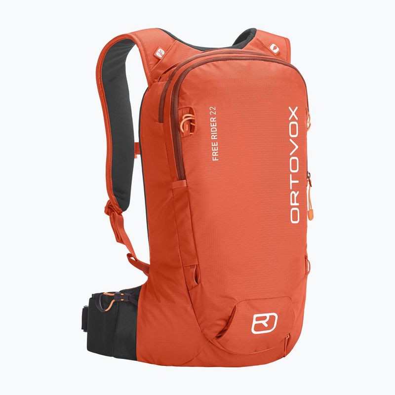 Zaino da sci ORTOVOX Free Rider 22 l arancio caldo