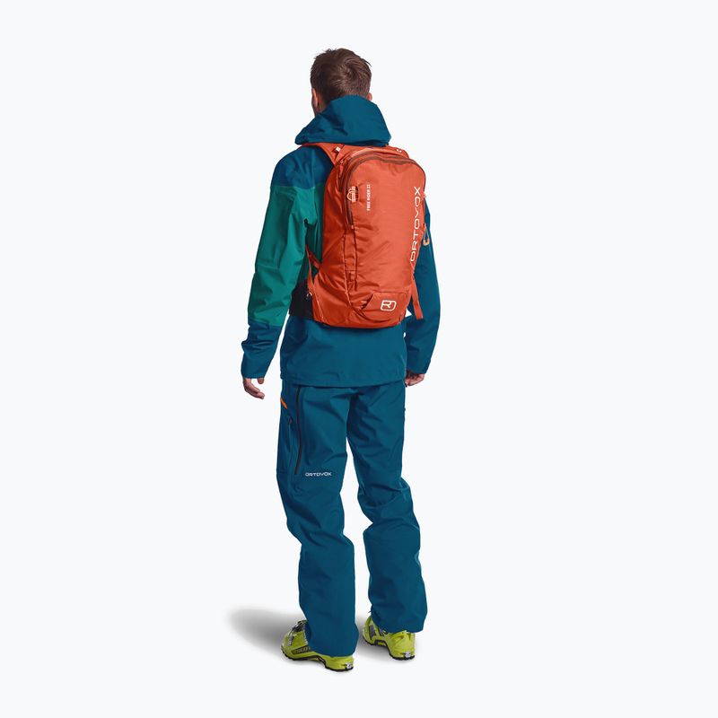 Zaino da sci ORTOVOX Free Rider 22 l arancio caldo 2