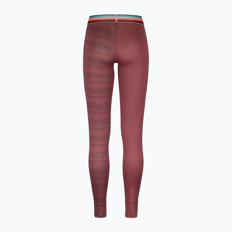 Pantaloni termici donna ORTOVOX 185 Rock'N'Wool Long mounatin rose 2