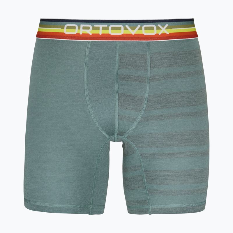 Boxer termici da uomo ORTOVOX 185 Rock'N'Wool grigio artico