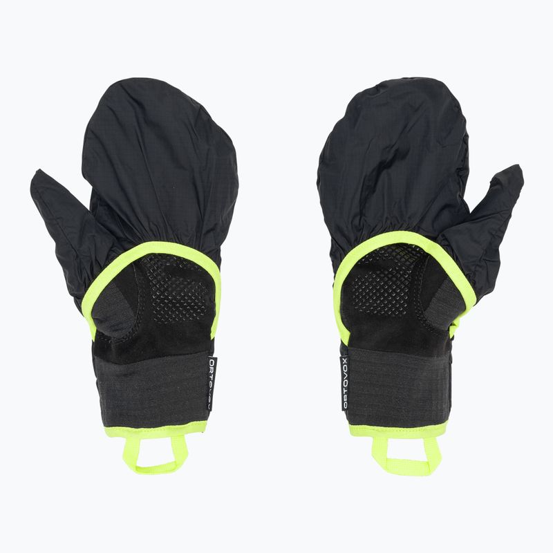 Guanti da paracadutismo da uomo ORTOVOX Fleece Grid Cover nero corvino 4