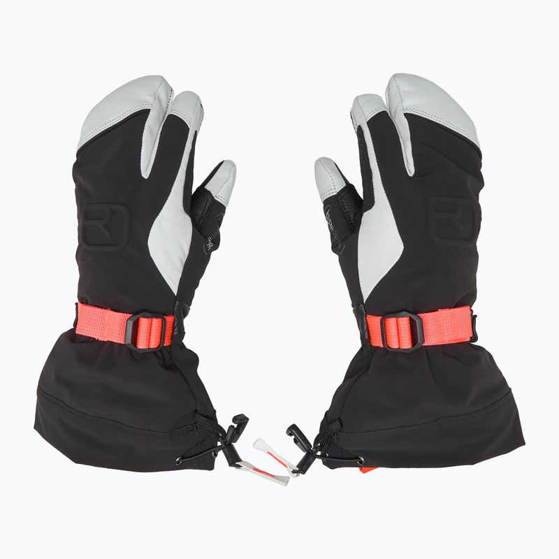 Guanti da sci da donna ORTOVOX Merino Freeride 3 Finger nero corvino 3
