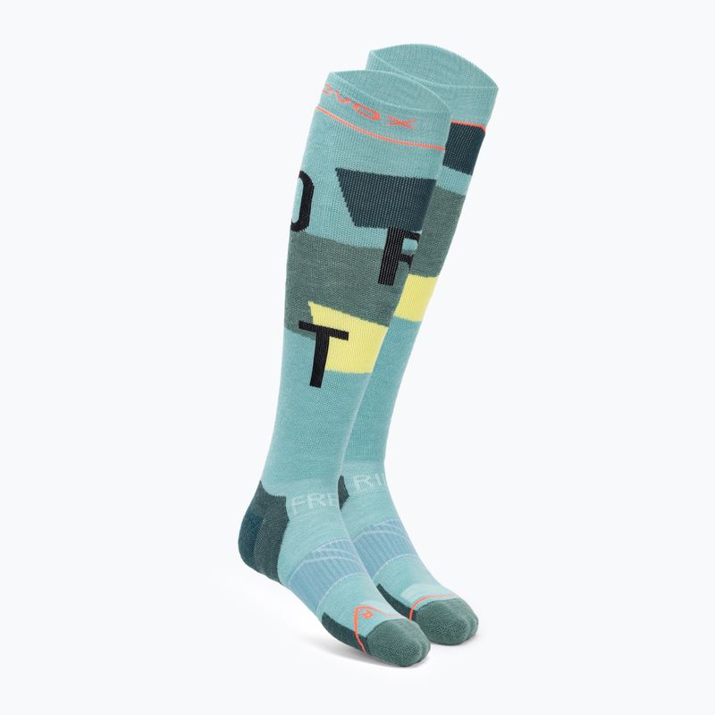 Calze da sci da donna ORTOVOX Freeride Long Socks Accogliente cascata di ghiaccio