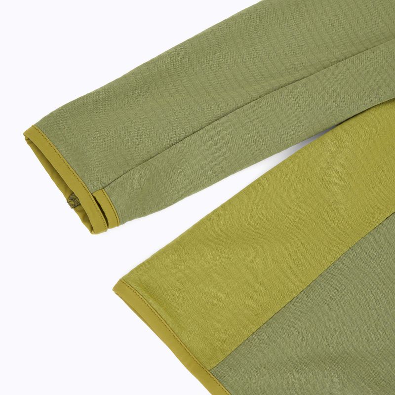 Felpa da uomo ORTOVOX in pile Light Grid con cappuccio alle erbe selvatiche 4