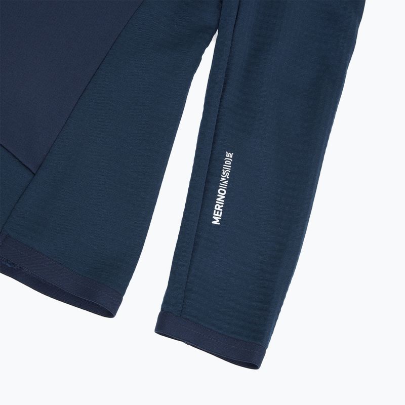 Felpa con cappuccio ORTOVOX Fleece Grid da donna Oceano profondo 4