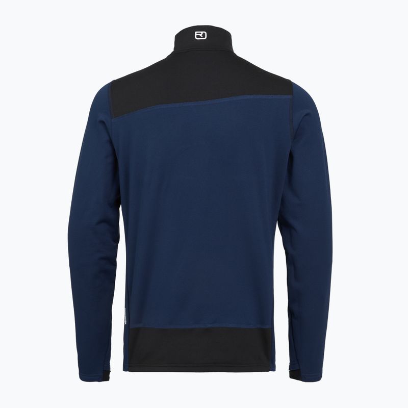 Felpa da uomo ORTOVOX Fleece Light deep ocean 2
