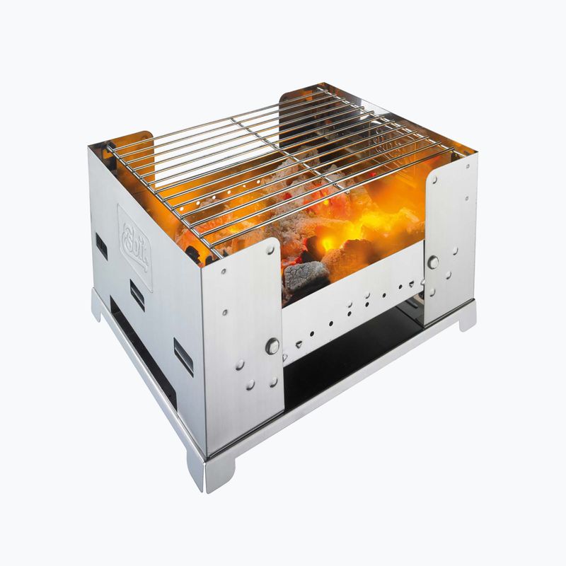 Esbit Grill Bbq Touring pieghevole in acciaio inox - "Bbq-Box" acciaio 2