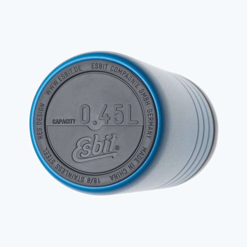 Esbit Majoris Tazza termica in acciaio inox con coperchio a ribalta 450 ml blu pile 4