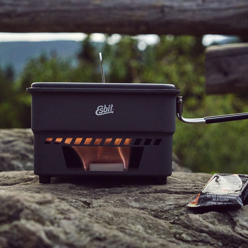 Esbit Batteria di cottura a combustibile solido per combustibile solido 14G e 27G 1100 ml in alluminio 7