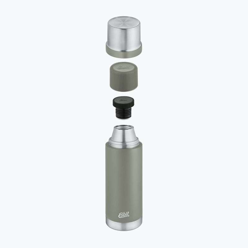 Esbit Sculptor Fiaschetta sottovuoto in acciaio inox 1000 ml grigio pietra 4