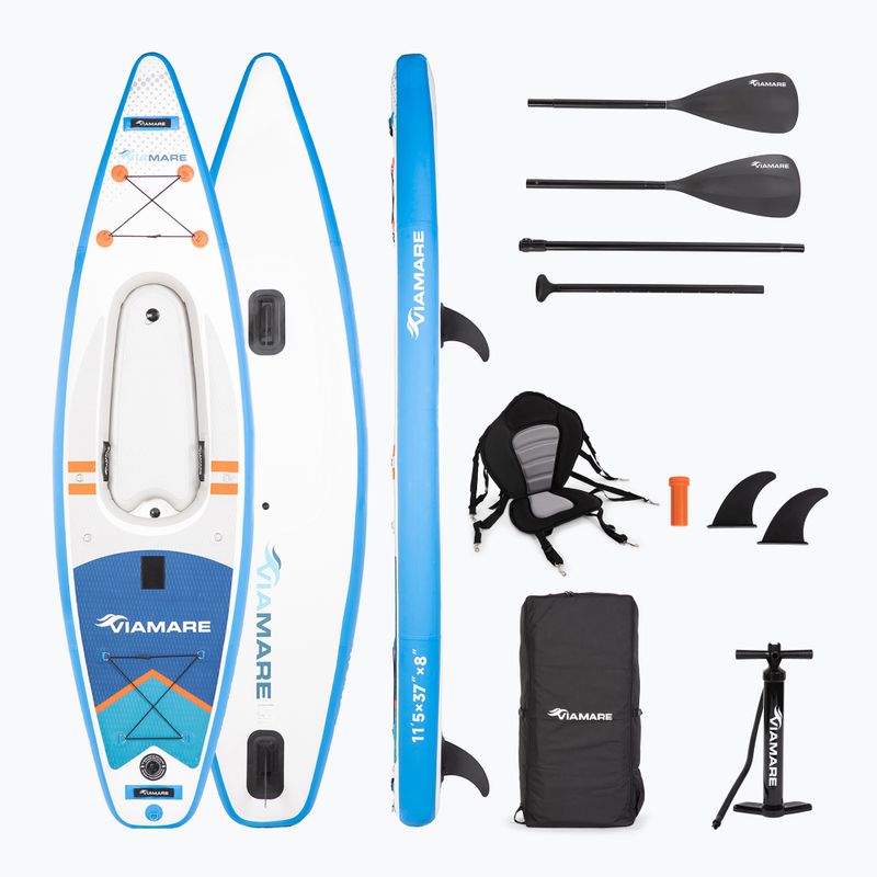 Kayak/SUP ibrido Viamare Supkayak 350 blu/bianco