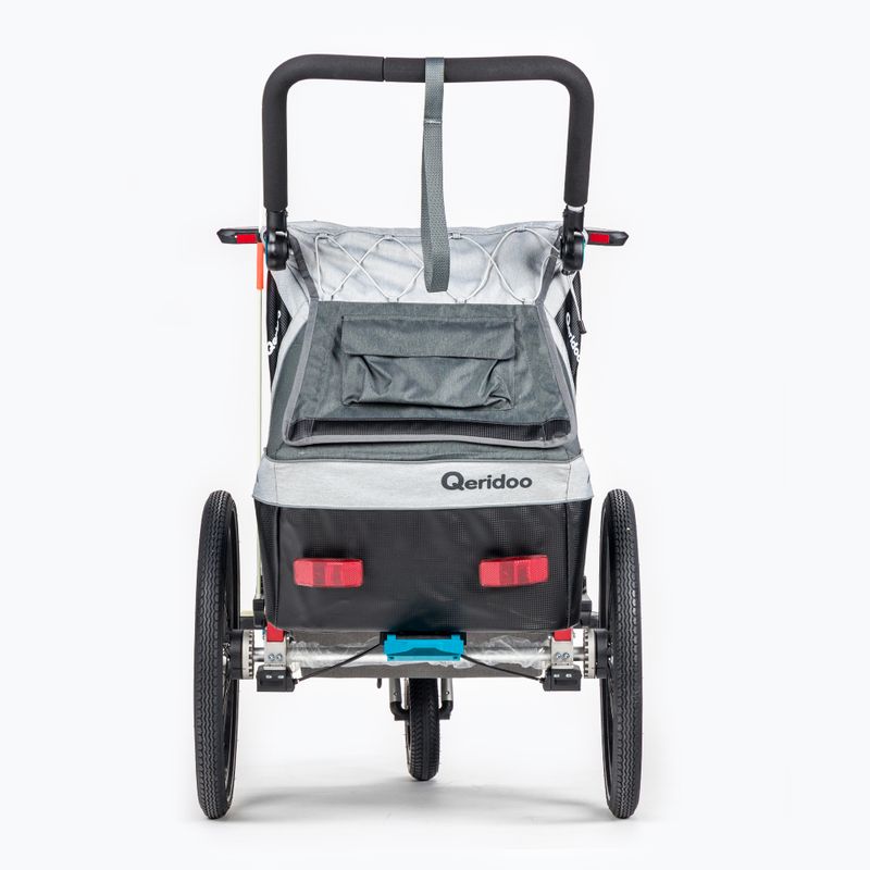 Rimorchio per bicicletta Qeridoo Kidgoo1 Sport grigio antracite 3