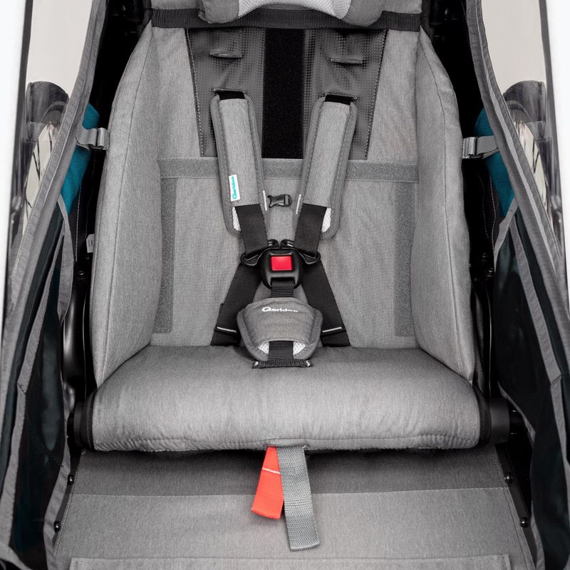 Rimorchio per bicicletta Qeridoo Kidgoo1 Sport grigio antracite 8