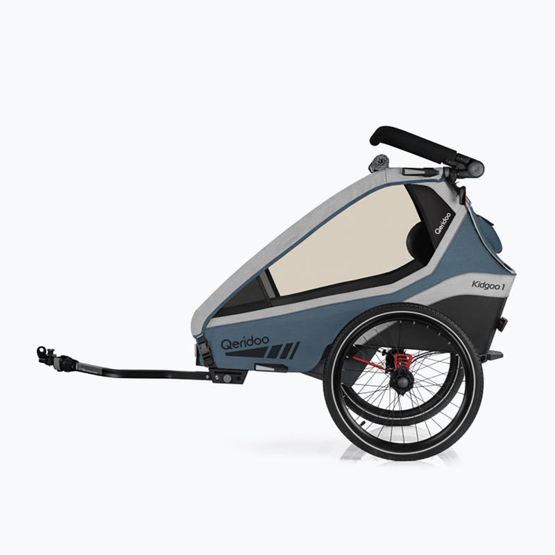 Qeridoo Kidgoo 1 rimorchio per bicicletta blu navy 3