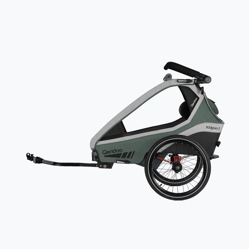 Rimorchio per bicicletta Qeridoo Kidgoo 1 verde edera 2