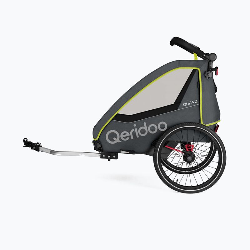 Rimorchio per bici Qeridoo Qupa 2 2022 lime