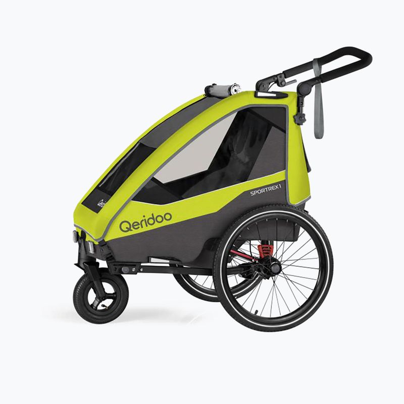Rimorchio per bicicletta Qeridoo Sportrex 1 LE verde lime