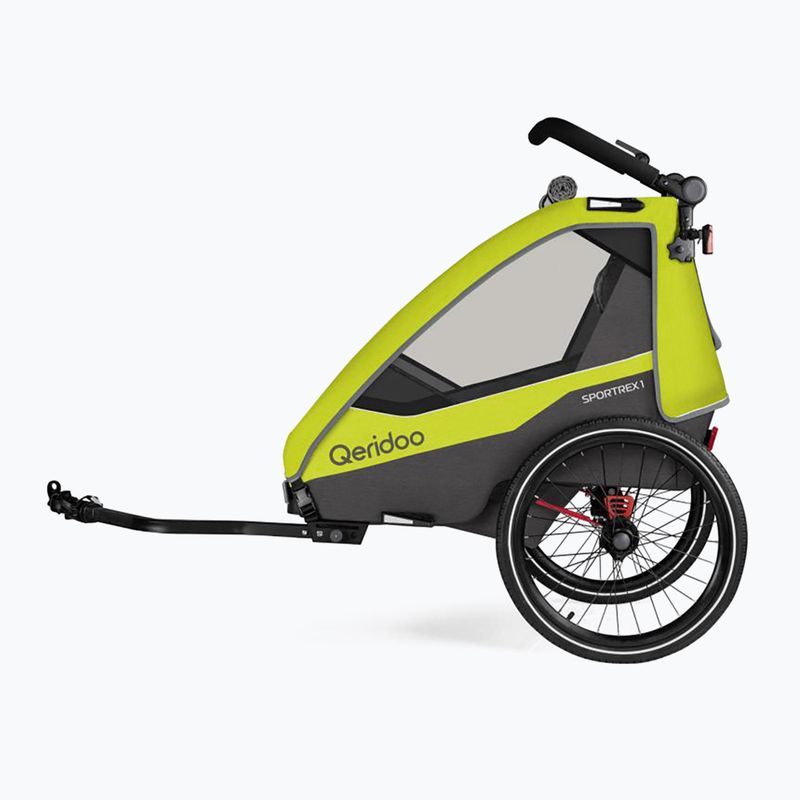Rimorchio per bicicletta Qeridoo Sportrex 1 LE verde lime 3