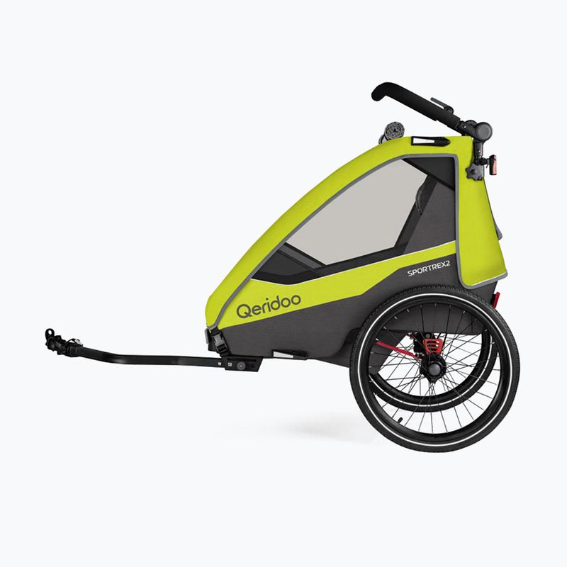 Rimorchio per bicicletta Qeridoo Sportrex 2 LE verde lime 3