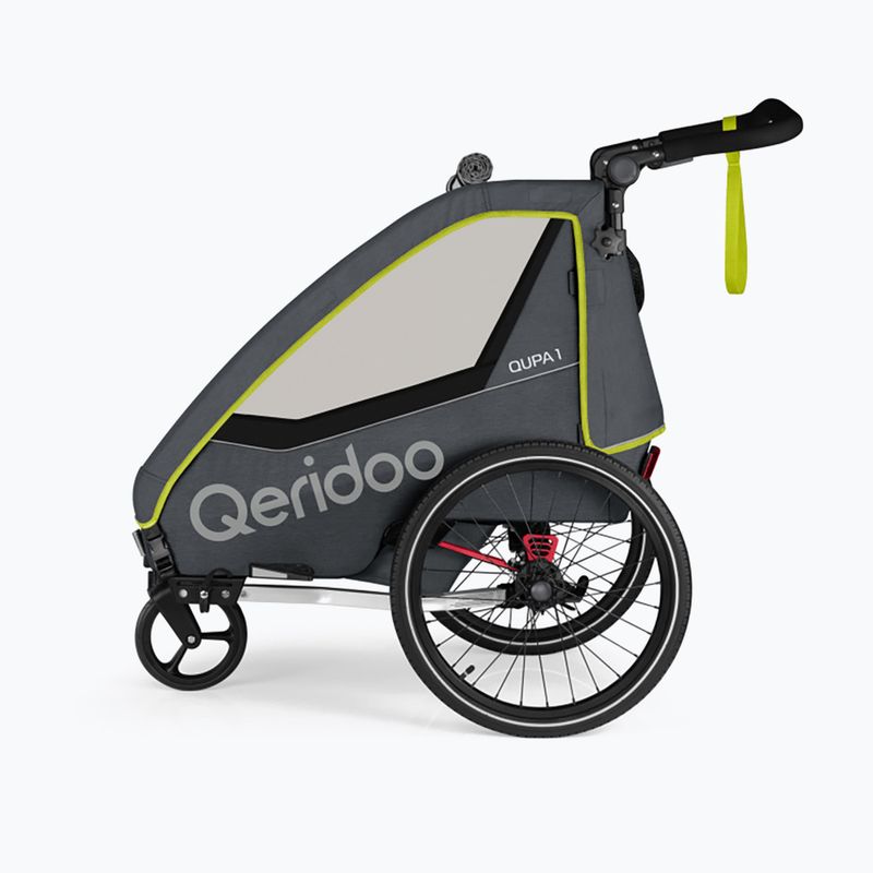 Rimorchio per bici Qeridoo Qupa 1 lime 2