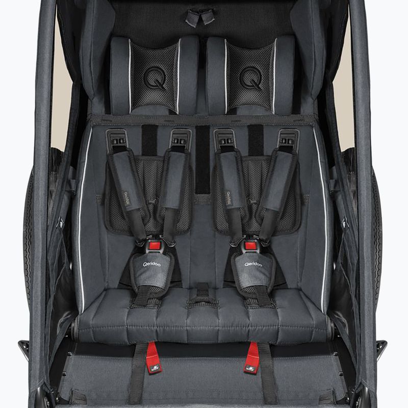 Rimorchio per bicicletta Qeridoo Kidgoo 2 blu/marino scuro 7
