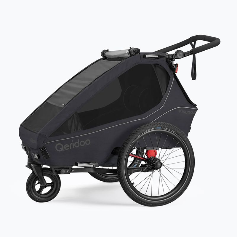 Rimorchio da bici Qeridoo Kidgoo 2 phantom grey