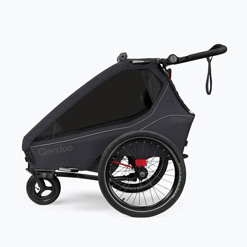 Rimorchio da bici Qeridoo Kidgoo 2 phantom grey 2