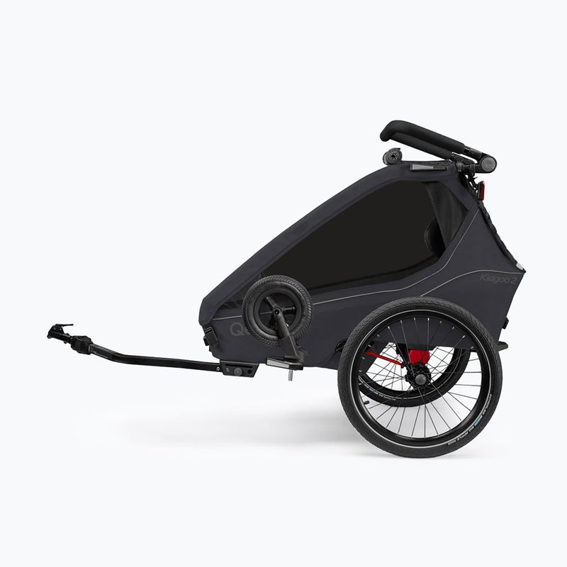 Rimorchio da bici Qeridoo Kidgoo 2 phantom grey 3