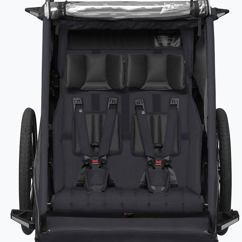 Rimorchio da bici Qeridoo Kidgoo 2 phantom grey 5